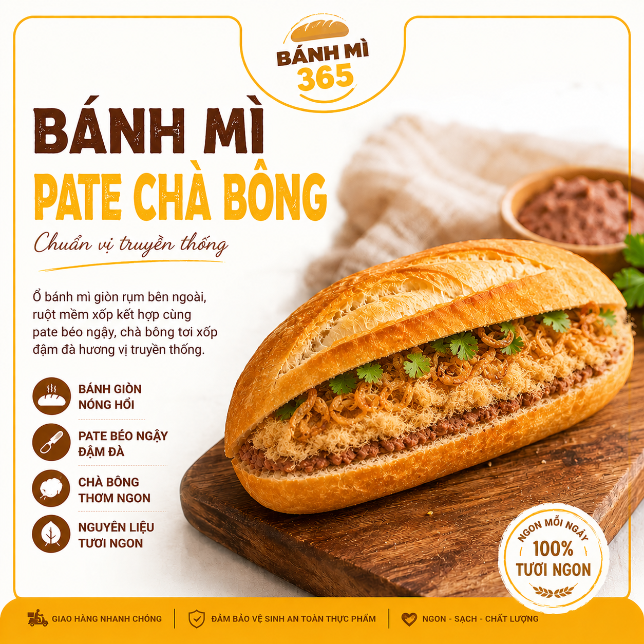 Bánh mì pate chà bông — ảnh 2